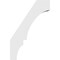 Ekena Millwork 3 1/2-in. W x 16-in. D x 24-in. H Balboa Architectural Grade PVC Knee Brace BRCP035X16X24BOA - alternate 4